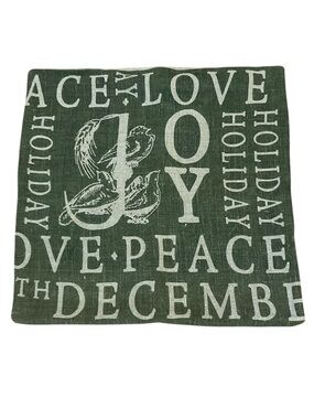 Pottery Barn burlap holiday pillow cover
